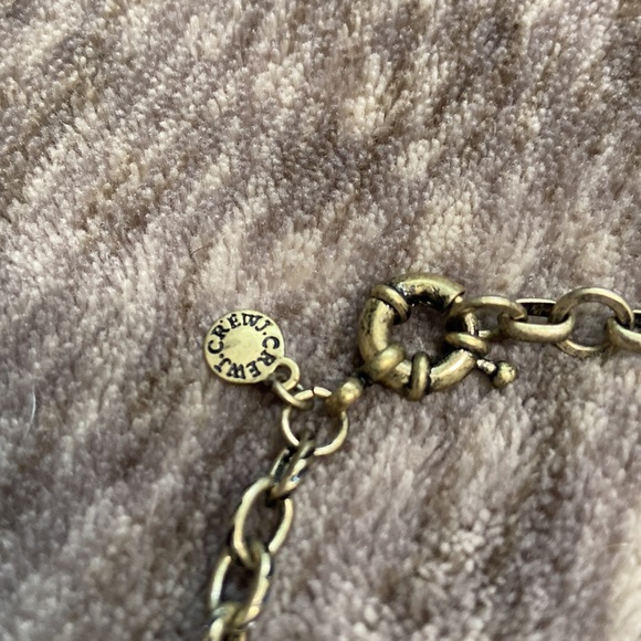 HP 🎉 ❤️ NWOT J Crew Statement Necklace. Clear stones or glass bronze gold - Picture 12 of 15